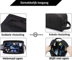 Toilettas - Luxe organizer - Zwart - Heren - Dubbele rits - afbeelding 5