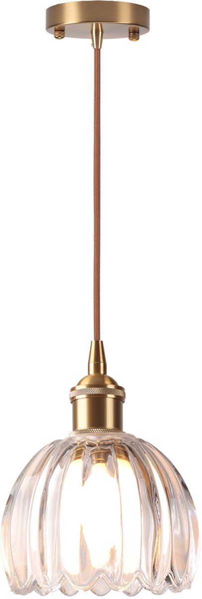 Hanglamp van Glas Vintage Kroonluchter voor Woonkamer Slaapkamer Keuken Transparant - afbeelding 1