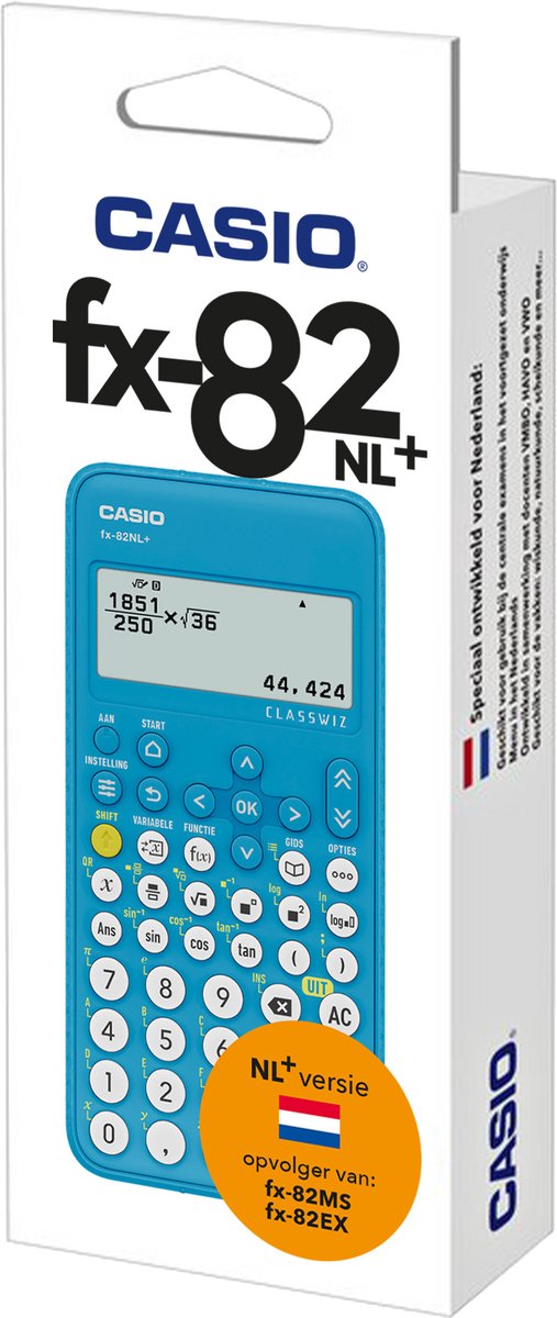 Casio fx-82NL+ rekenmachine - Wetenschappelijke rekenmachine - Voor de middelbare school - afbeelding 4