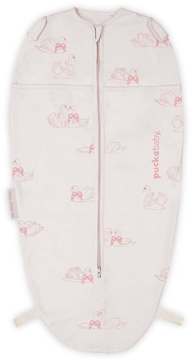 Puckababy Mini Inbakerslaapzakje - 3-6m - Swans - TOG 0.5 - afbeelding 1