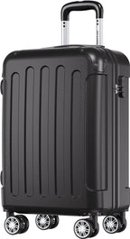 TRVLMORE Handbagage Koffer - 38L - Cijferslot - Lichtgewicht - Trolley - 54x36x20cm - Past binnen 55x40x20 cm - Zwart - afbeelding 1