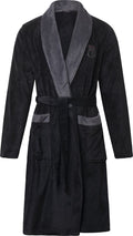 Gentlemen - zwart/grijs - heren badjas - afbeelding 1