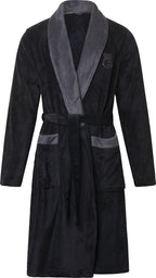 Gentlemen - zwart/grijs - heren badjas - afbeelding 1