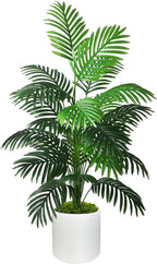 Boncy® Premium Kunstplant in pot - 120 cm Palmboom Kunst plant - Nep planten voor Binnen en Buiten - Kamer Decoratie - Nepplanten Kunstplanten Boompje - Kunstbloemen - afbeelding 1