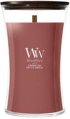 WoodWick Hourglass Large Geurkaars - Cinnamon Chai - 130 branduren - afbeelding 1