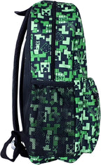 Minecraft Creeper Rugzak Laptop / Tablet Vak - Hoogte 43cm - afbeelding 3
