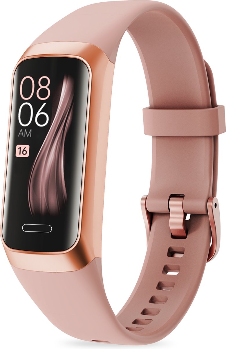 FITAGE Stappenteller - Activity Tracker - Stappenteller Horloge - Smartwatch - Dames en Heren - Roze - afbeelding 1