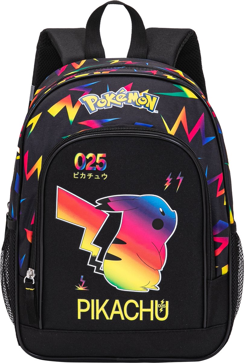 Pokémon Pikachu Rugzak - 2 vakken - 4 t/m 10 jaar - afbeelding 4