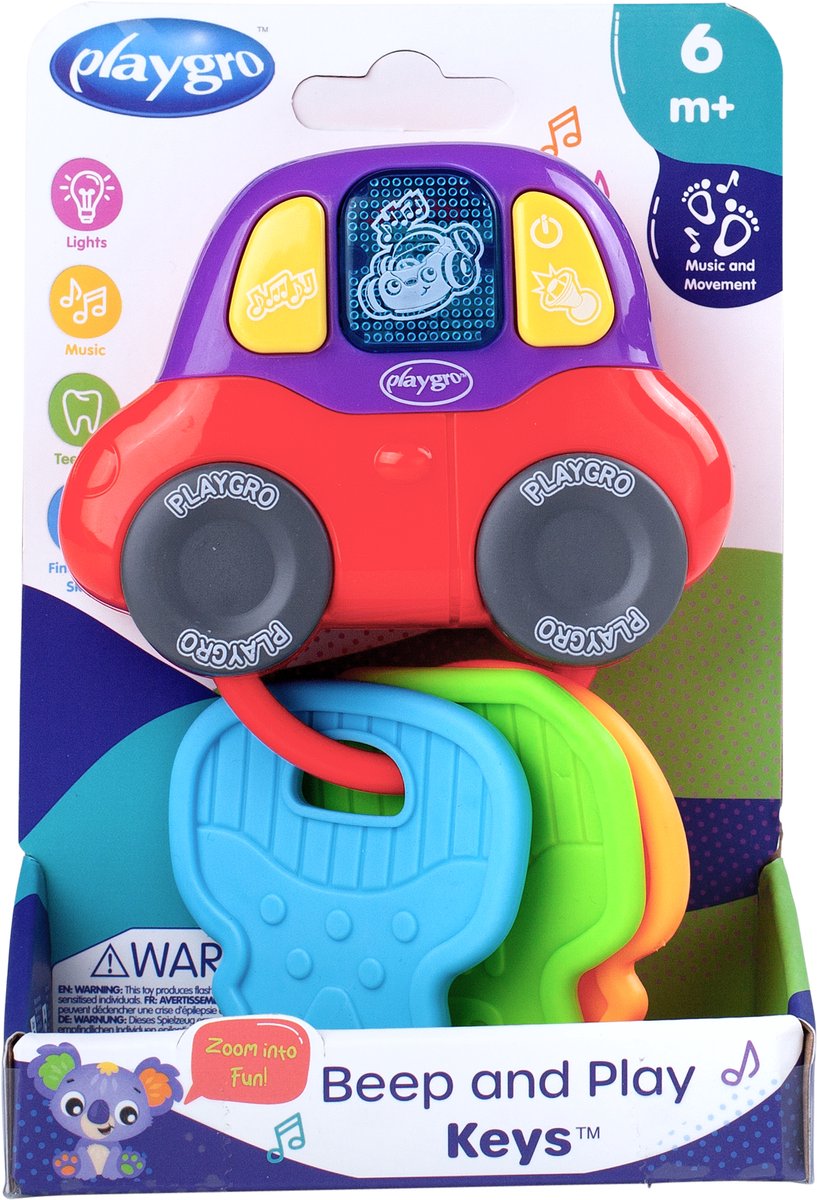 Playgro Beep and Play Sleutels - rammelaar en bijtring - afbeelding 1