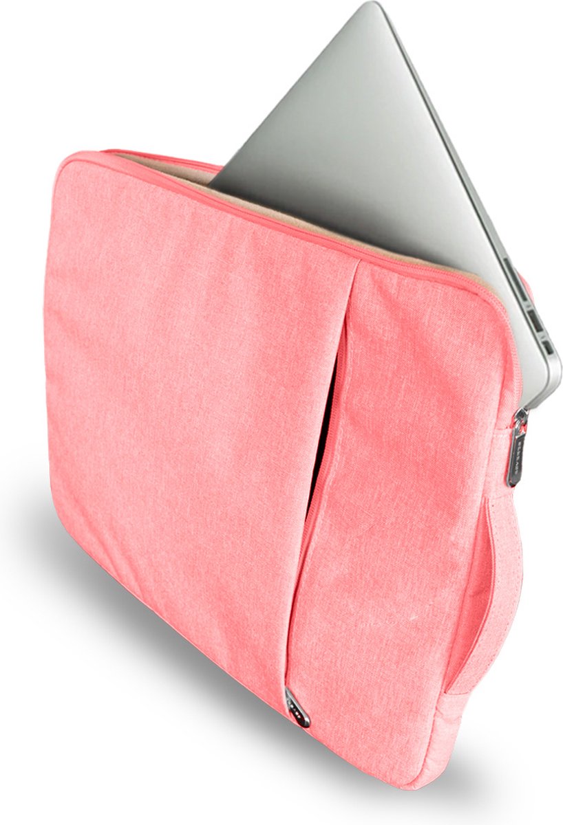 Coverzs Luxe Laptoptas - 14 inch - Roze - afbeelding 4