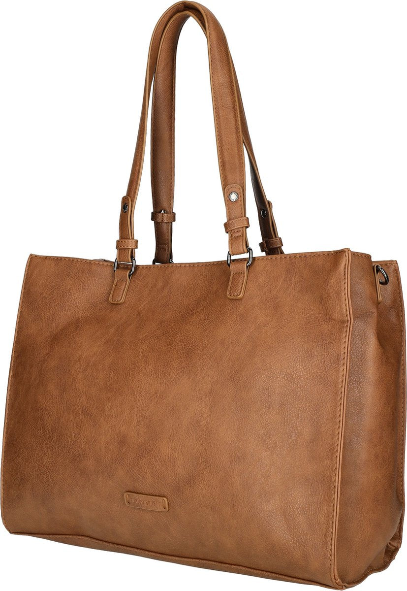 Enrico Benetti Lily Shopper 15 inch laptopvak - 66725 - Cognac - afbeelding 1