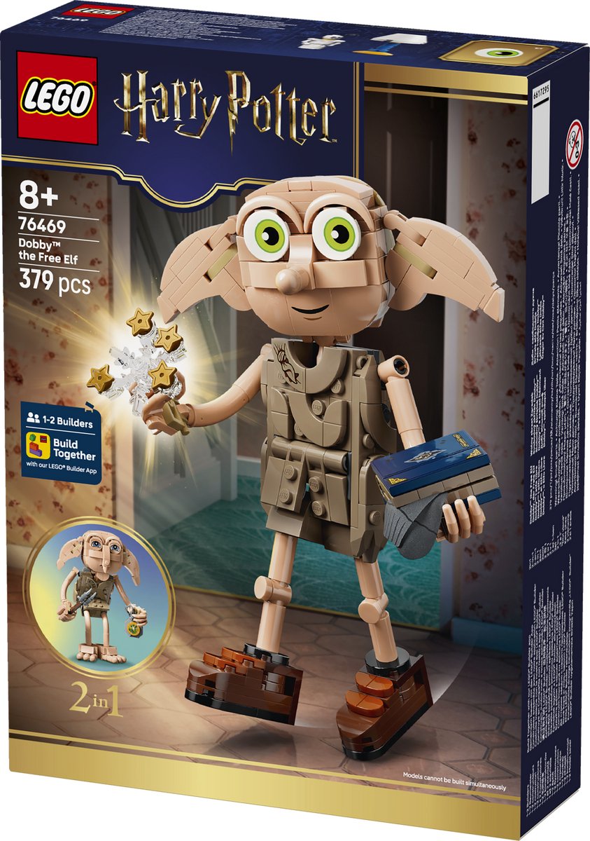 LEGO Harry Potter Dobby de Vrije Elf Bouwbaar Tovenaarswereld - 76469 - afbeelding 2