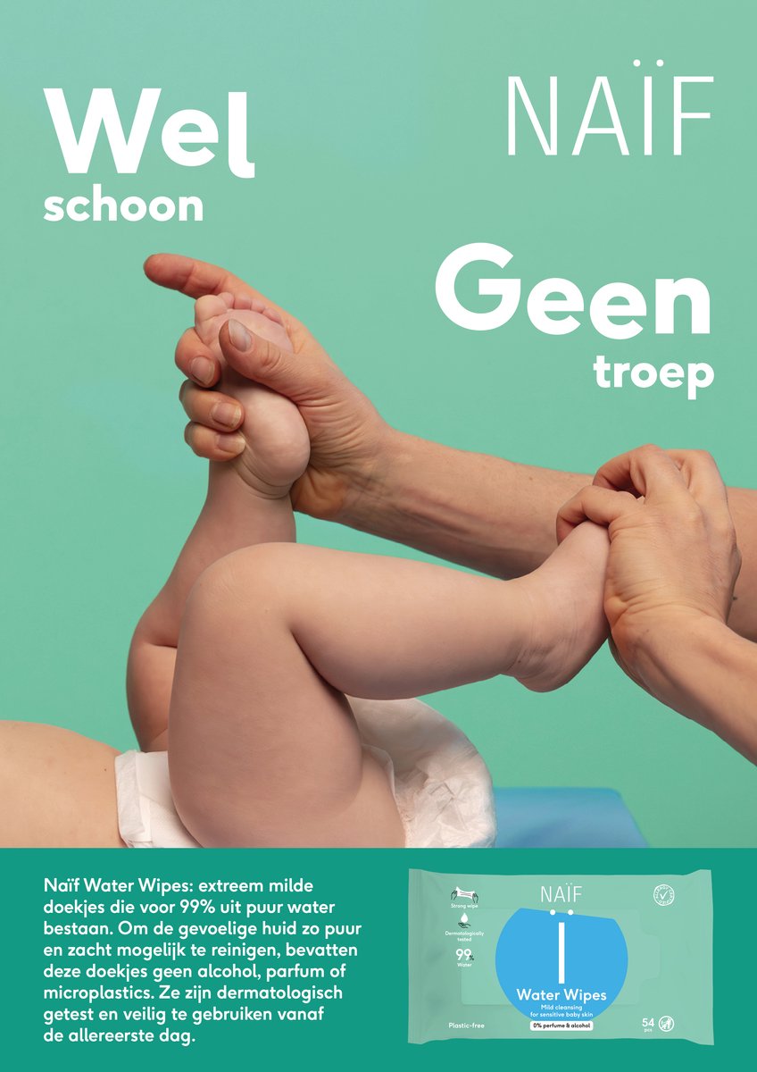 Naïf Sterke Billendoekjes - 864 stuks - afbeelding 2
