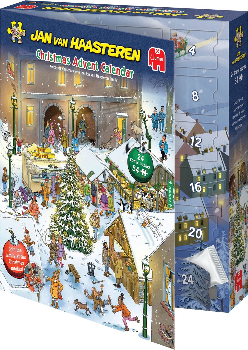 Jan van Haasteren - Adventskalender 2026 - 24 puzzels van 54 stukjes - afbeelding 5