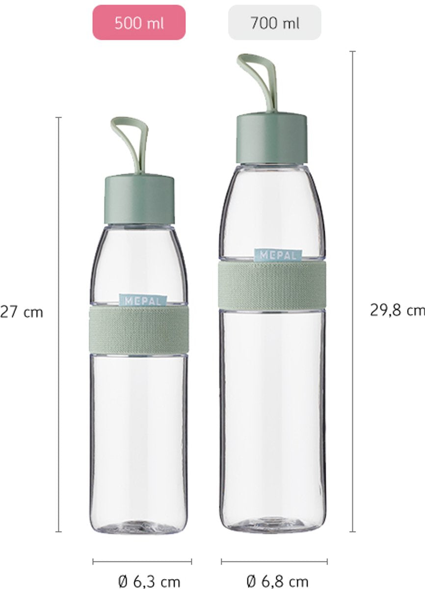 Mepal Waterfles Ellipse - 500 ml - Drinkfles - afbeelding 3