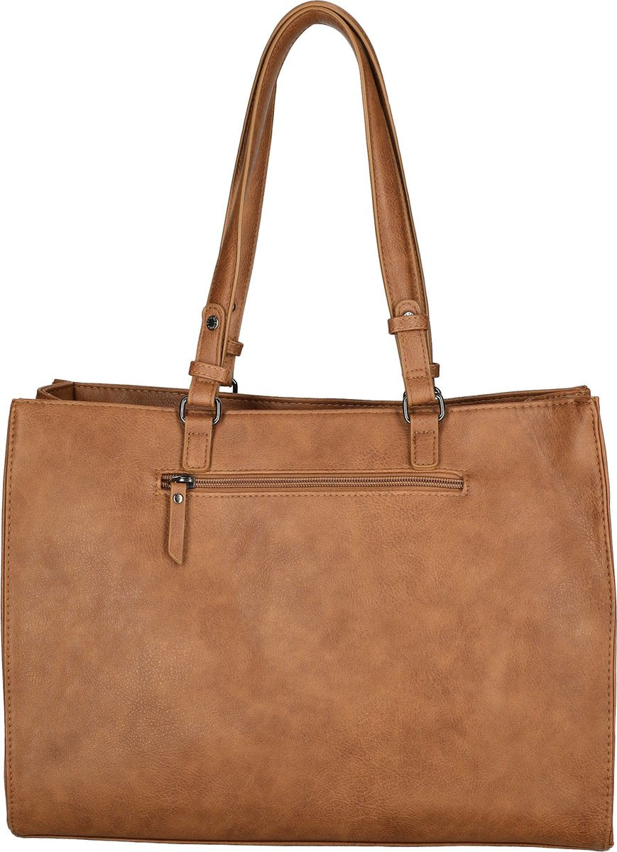 Enrico Benetti Lily Shopper 15 inch laptopvak - 66725 - Cognac - afbeelding 4