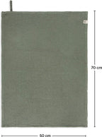 Walra Theedoeken Dry with Cubes, Stripes & Blocks - Keukenhanddoeken 3 x 50x70cm - Legergroen - afbeelding 5