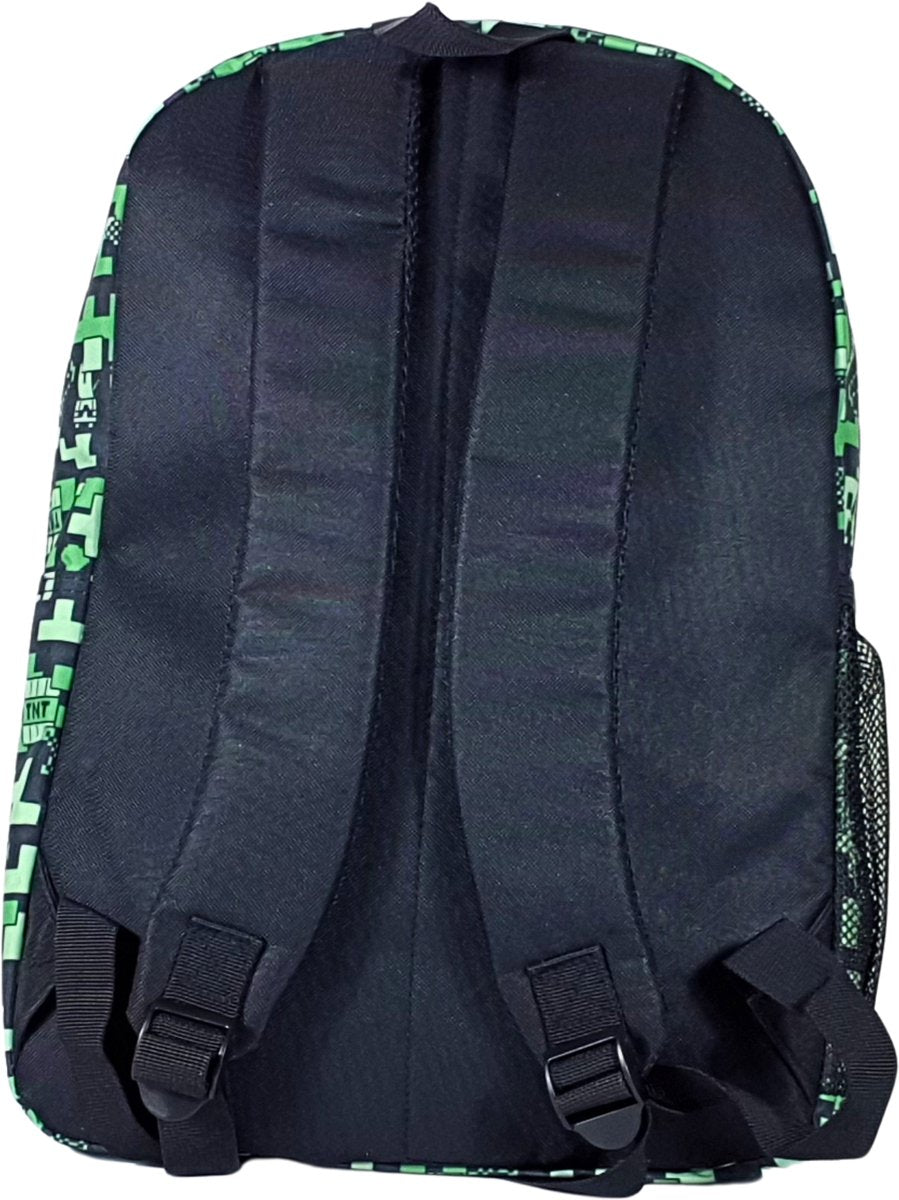 Minecraft Creeper Rugzak Laptop / Tablet Vak - Hoogte 43cm - afbeelding 2