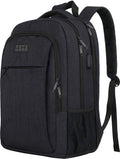 TRVLMORE 36L Rugzak - Rugtas met 17,3 Inch Laptopvak - Schooltas - Laptoptas - Spatwaterdicht - Heren en Dames - Jongens en Meisjes - Zwart - afbeelding 1