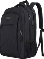 TRVLMORE 36L Rugzak - Rugtas met 17,3 Inch Laptopvak - Schooltas - Laptoptas - Spatwaterdicht - Heren en Dames - Jongens en Meisjes - Zwart - afbeelding 1