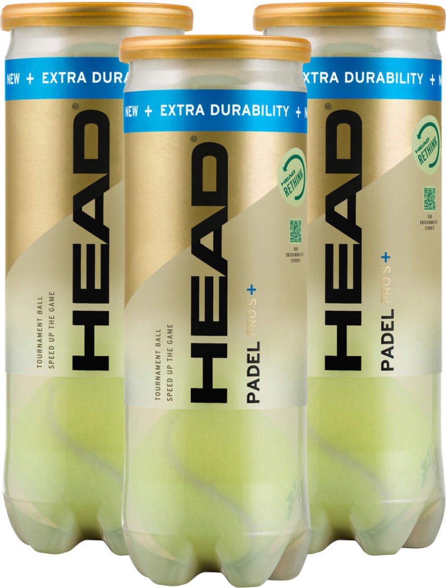 Head Padel Pro S+ - padelballen - padel - 3 blikken - 9 ballen - afbeelding 1
