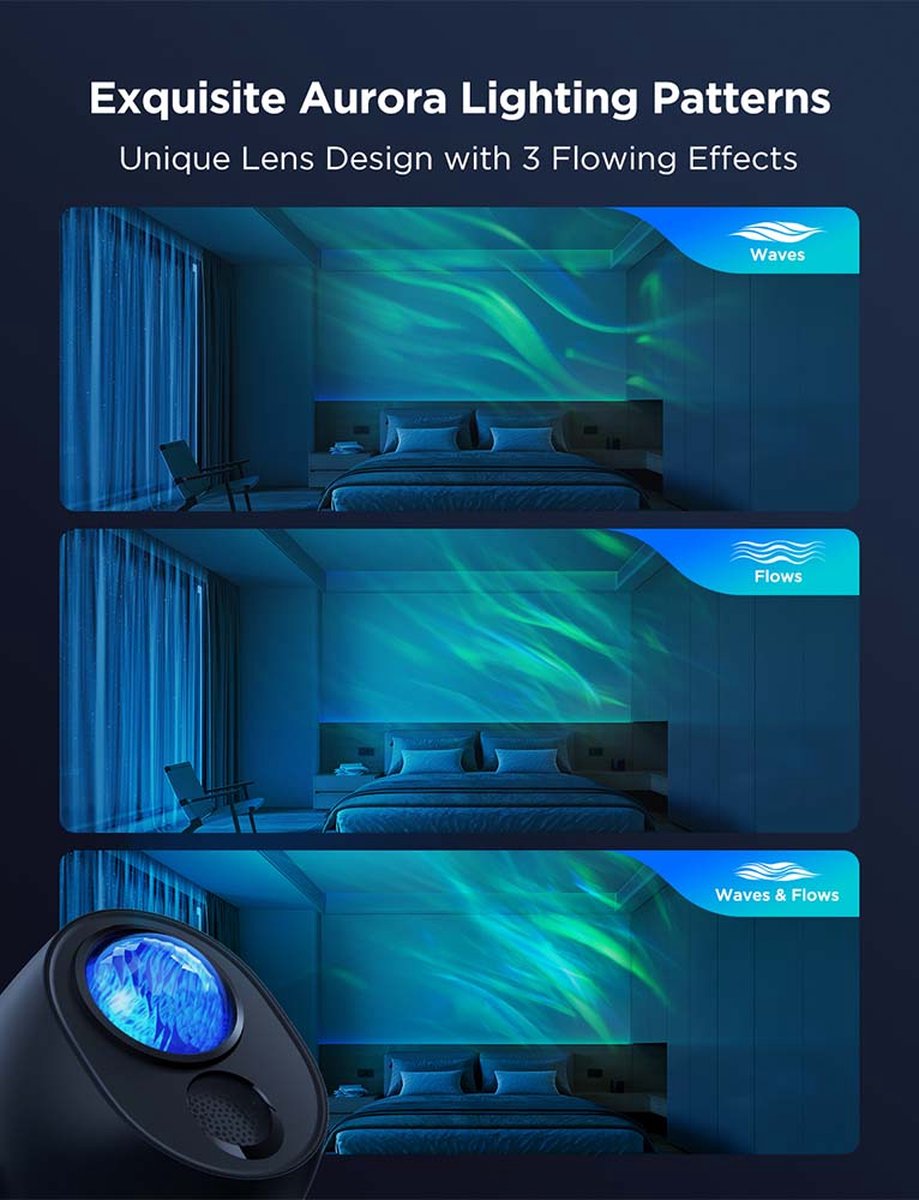 Govee sterrenprojector Matter RGBW - afbeelding 5