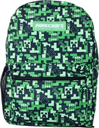 Minecraft Creeper Rugzak Laptop / Tablet Vak - Hoogte 43cm - afbeelding 5