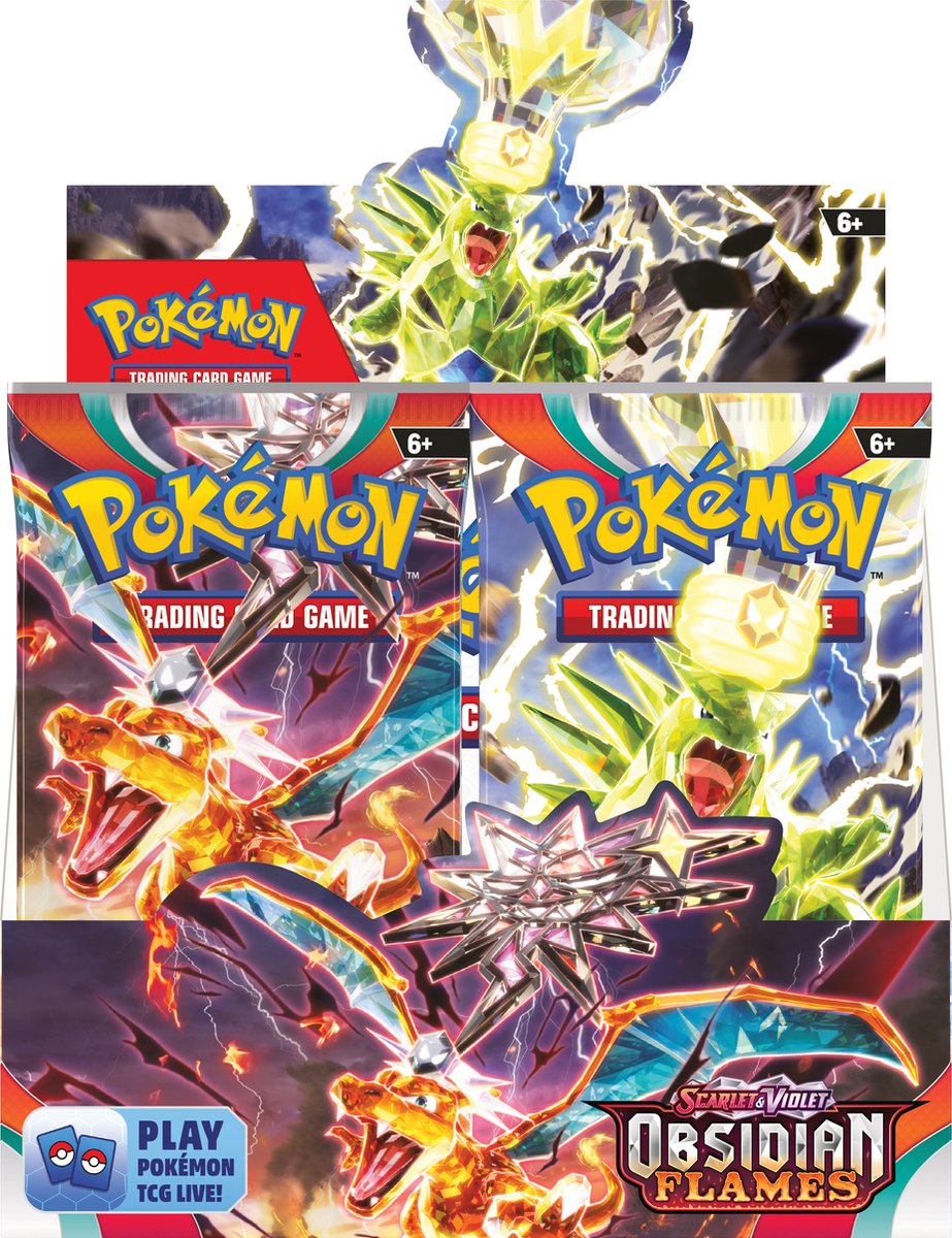 Pokémon Scarlet & Violet Obsidian Flames Booster Display - 36 Booster Packs - Pokémon Kaarten - afbeelding 1