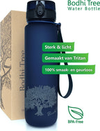Bodhi Tree® Waterfles 1 Liter - Drinkfles met Fruit Filter - 100% Lekvrij - afbeelding 5