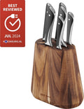 Jamie Oliver by Tefal Messenset - 6-delig - Inclusief Messenblok - Hout/RVS - Professionele Kwaliteit - afbeelding 1
