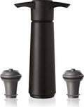 Vacu Vin Wine Saver Zwart | Vacuüm Wijnpomp | 2 Vacuum Wine Stoppers - afbeelding 1