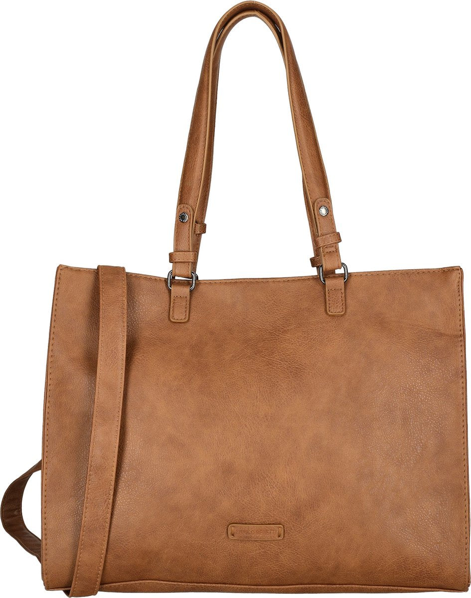 Enrico Benetti Lily Shopper 15 inch laptopvak - 66725 - Cognac - afbeelding 2