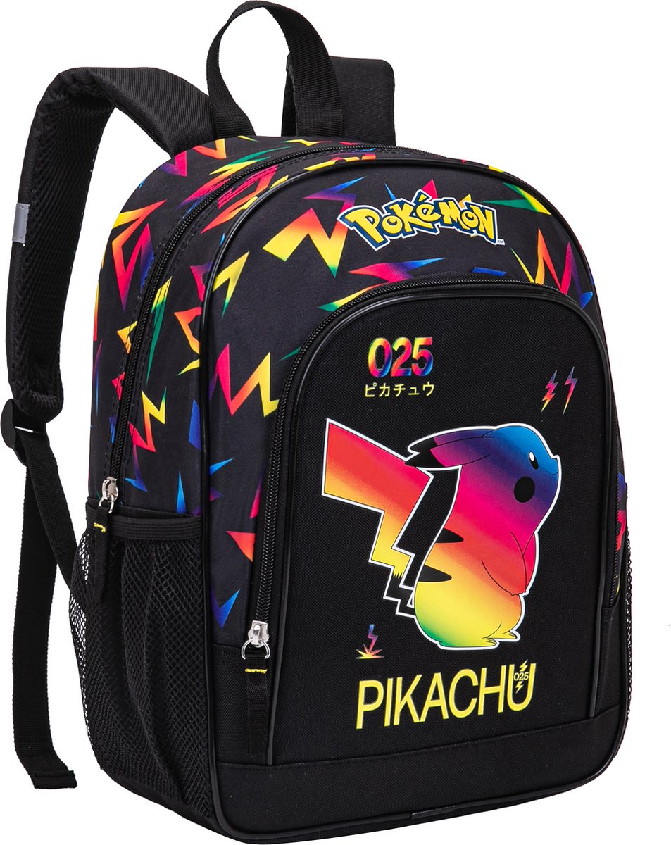 Pokémon Pikachu Rugzak - 2 vakken - 4 t/m 10 jaar - afbeelding 1