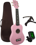 Finesse Ukelele - Starterset - 21" - Ukulele - Kind - Muziekinstrument - Roze - afbeelding 1