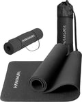 Hanamura Active Yoga Mat - Inclusief draagbare Opbergtas & strap - Fitnessmat van TPE Materiaal - 183x61 - afbeelding 1