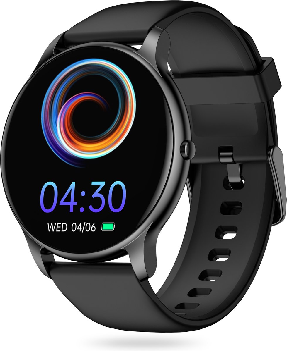 FITAGE Sporthorloge met GPS - Smartwatch Stappenteller Horloge - Activity Tracker - Zwart - afbeelding 1