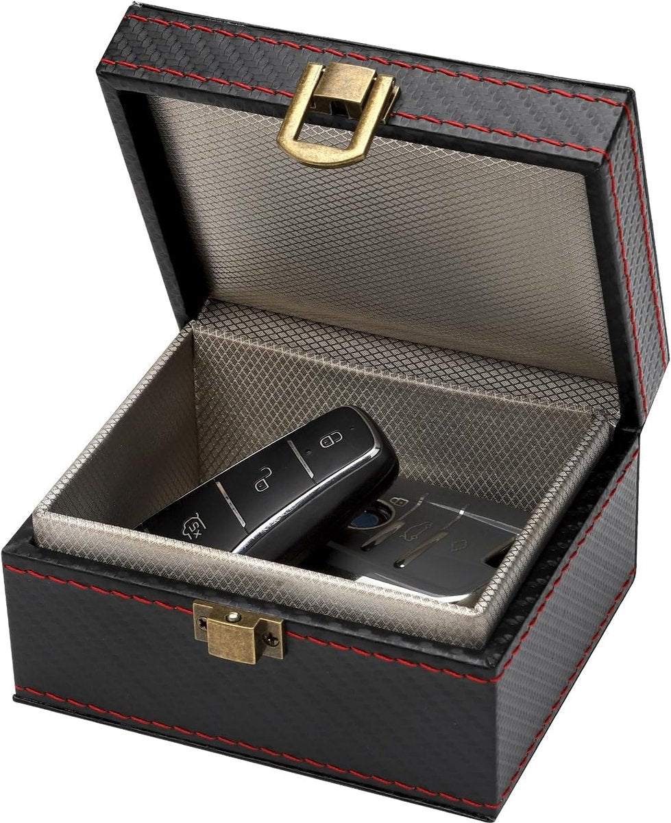 Autosleutel RFID Antidiefstal - RFID Beschermhoes Autosleutel - Beschermhoes Autosleutel Box - Autosleutel Kluis - RFID Anti-Diefstal Doos - Faraday Box Autosleutel - Faraday Box - Keyless Entry Hoesje - Sleuteletui - Sleuteltasjes - Cadeautjes - afbeelding 1