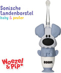 Woezel & Pip Elektrische Tandenborstel Kind (Baby & Peuter) - 3-48 maanden - LED-lampje - 2 Borstelkopjes inbegrepen - afbeelding 1