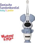 Woezel & Pip Elektrische Tandenborstel Kind (Baby & Peuter) - 3-48 maanden - LED-lampje - 2 Borstelkopjes inbegrepen - afbeelding 1