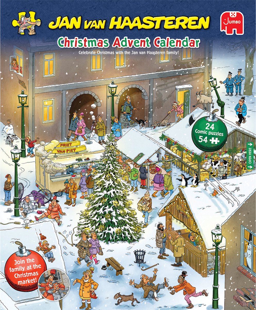 Jan van Haasteren - Adventskalender 2026 - 24 puzzels van 54 stukjes - afbeelding 4