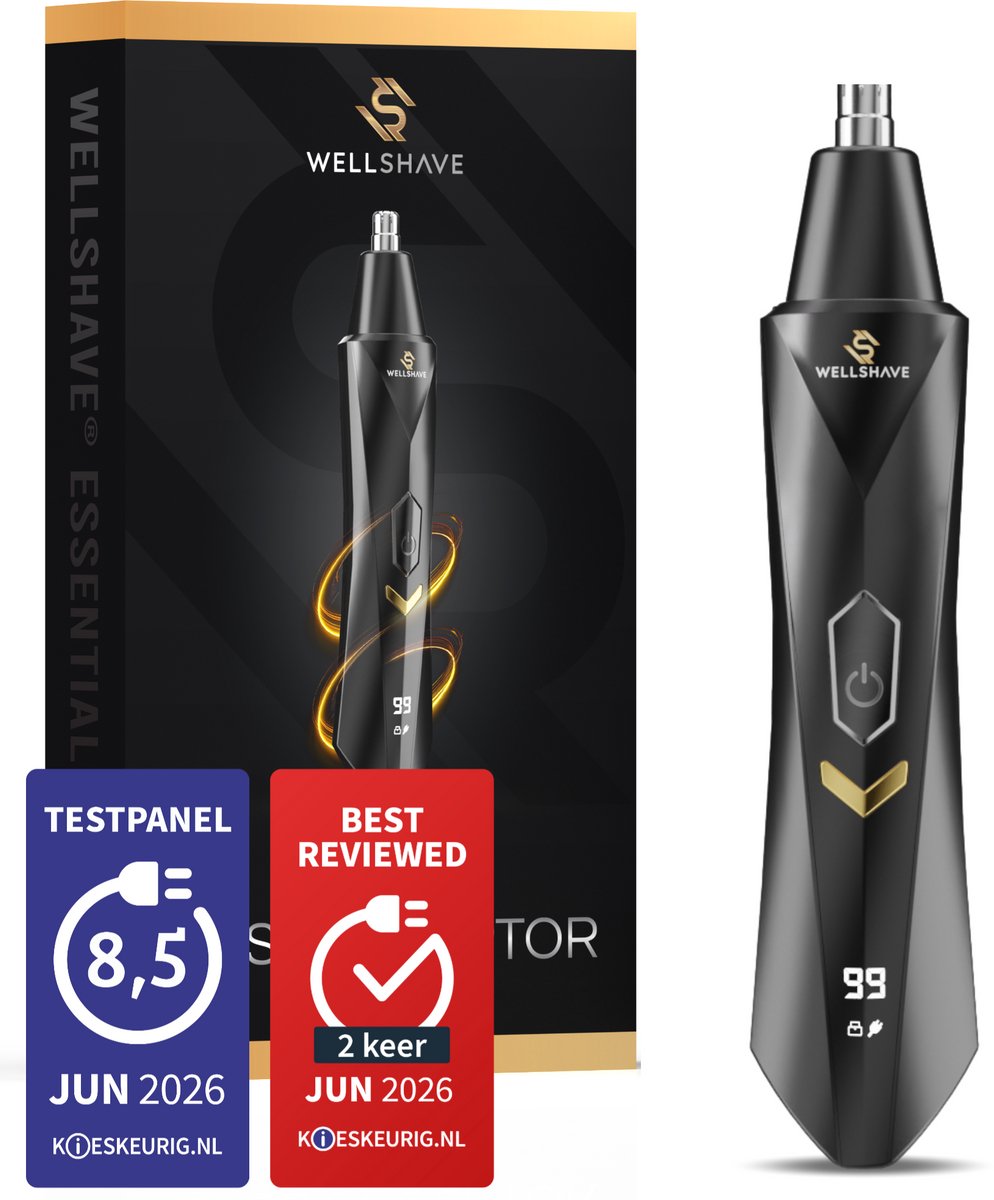 Wellshave 1 in 1 Neustrimmer Essential - Wenkbrauw en Oorhaar trimmer - Neustrimmer mannen - Neushaartrimmer - afbeelding 1
